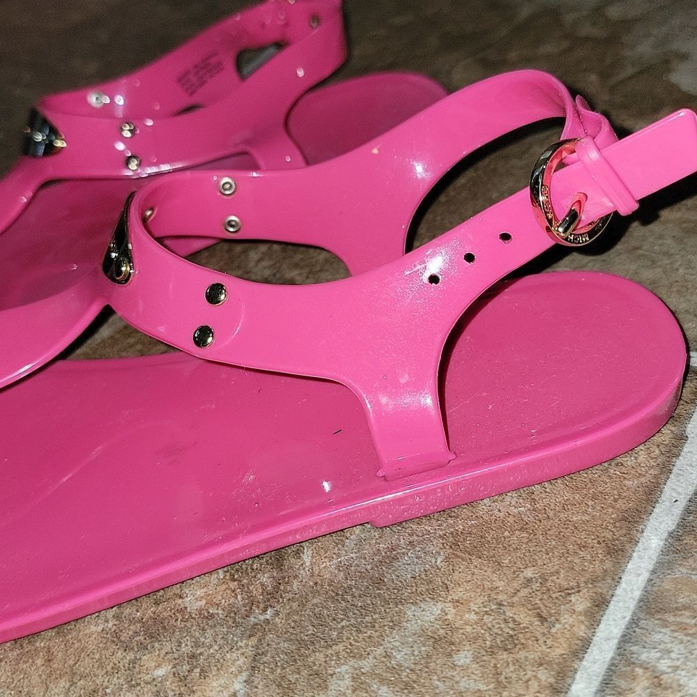 Michael Kors Jelly Lane Plate Sandals Flats Bundle Lot of 2 Pair Women Size 6 - Picture 5 of 9